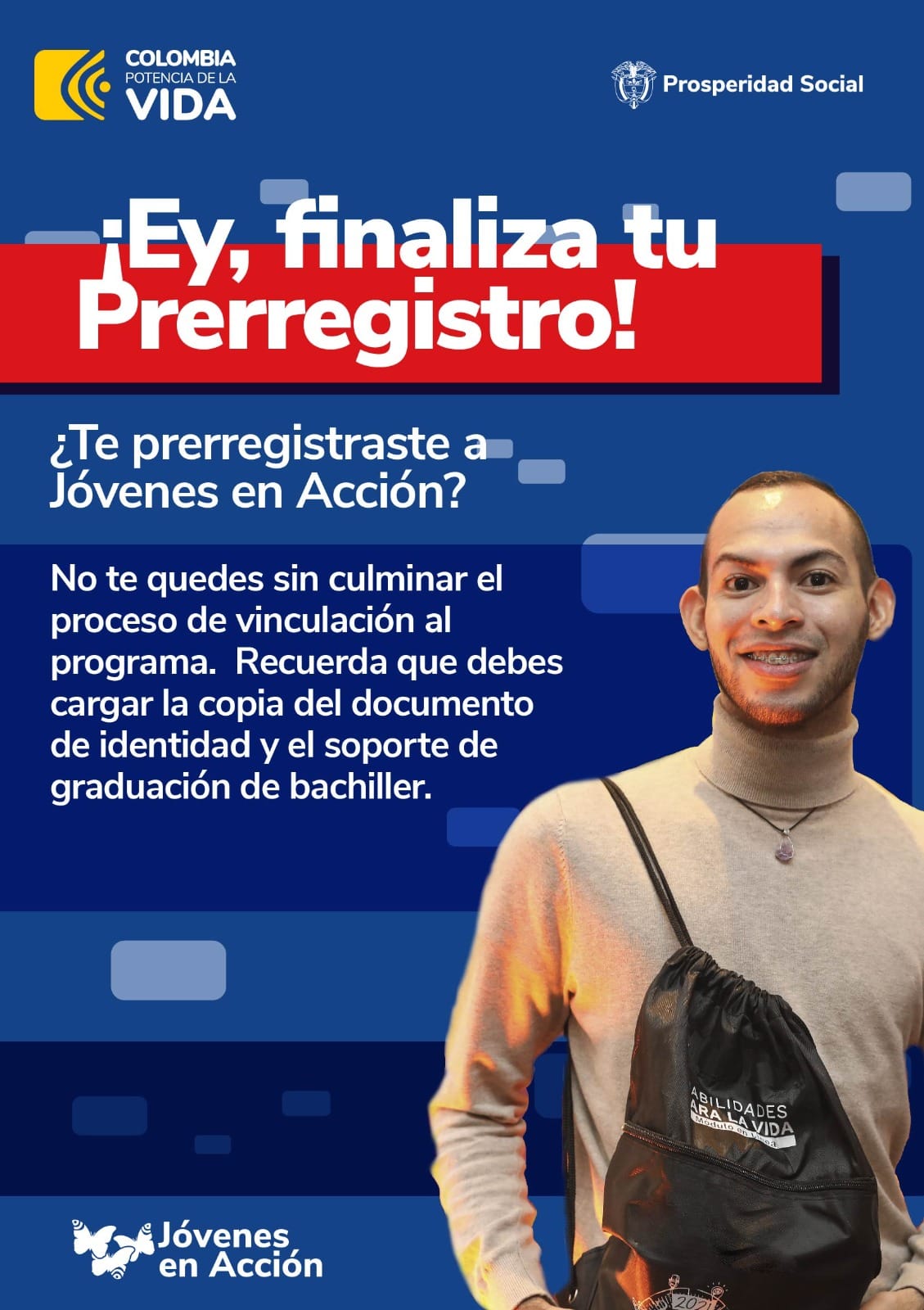 Finalización del proceso de inscripción Jóvenes en Acción